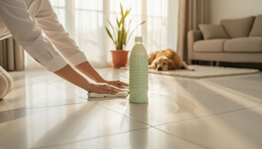The Ancient Secret for a Clean Home: Why Vaidayu's Panchagavya Floor Cleaner is the Natural Choice 1 Chemical Free pet friendly panchgavya herbal floor floor cleaner for home and office for tiles and marble