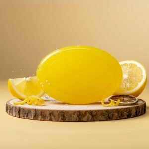 Handmade Lemon Soap with Vitamin C for Refreshing Cleanse | Natural Body Odor