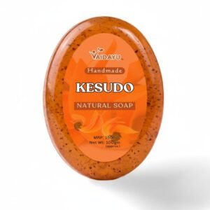Kesudo Handmade Soap – Real Palash Flower for Glowing Skin & Tan Removal (100g)