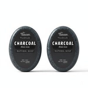 Vaidayu Natural Handmade Activated Charcoal Soap pack of 2